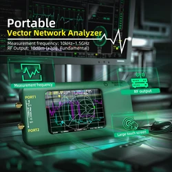 BSIDE P5 Portable Vector Network Analyzer 3.98-inch Touch Screen  10KHz-1.5GHz MF HF VHF UHF SHF Antenna Analyzer