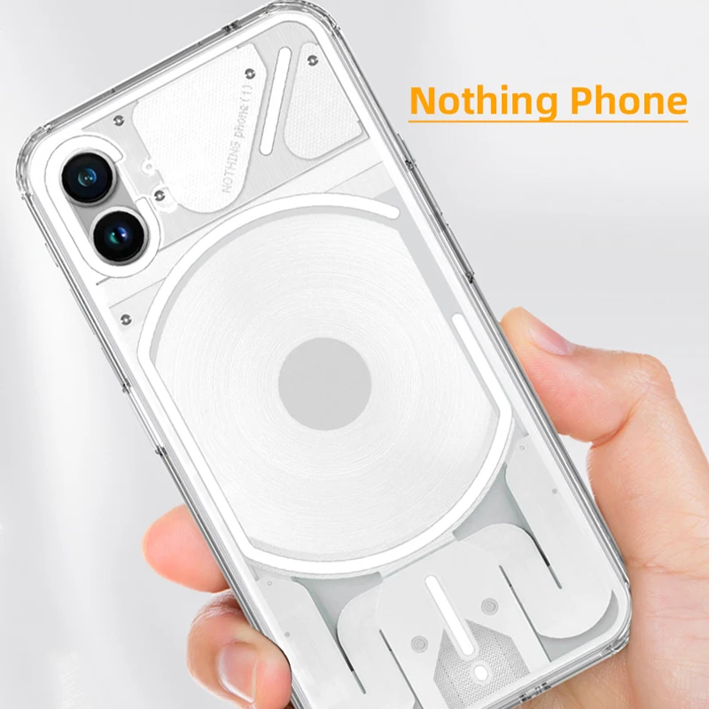 Nothing Phone One/Nothing Phone 1 2 Case, Crystal Clear Upgraded Anti-Yellow Ultra-Thin Slim Fit Soft Silicone Phone Cases