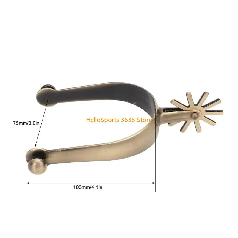 A52f Horse Spur Sostituzione in lega zinco Western Cowboy Spur con attrezzature per competizione con concorrenza con da