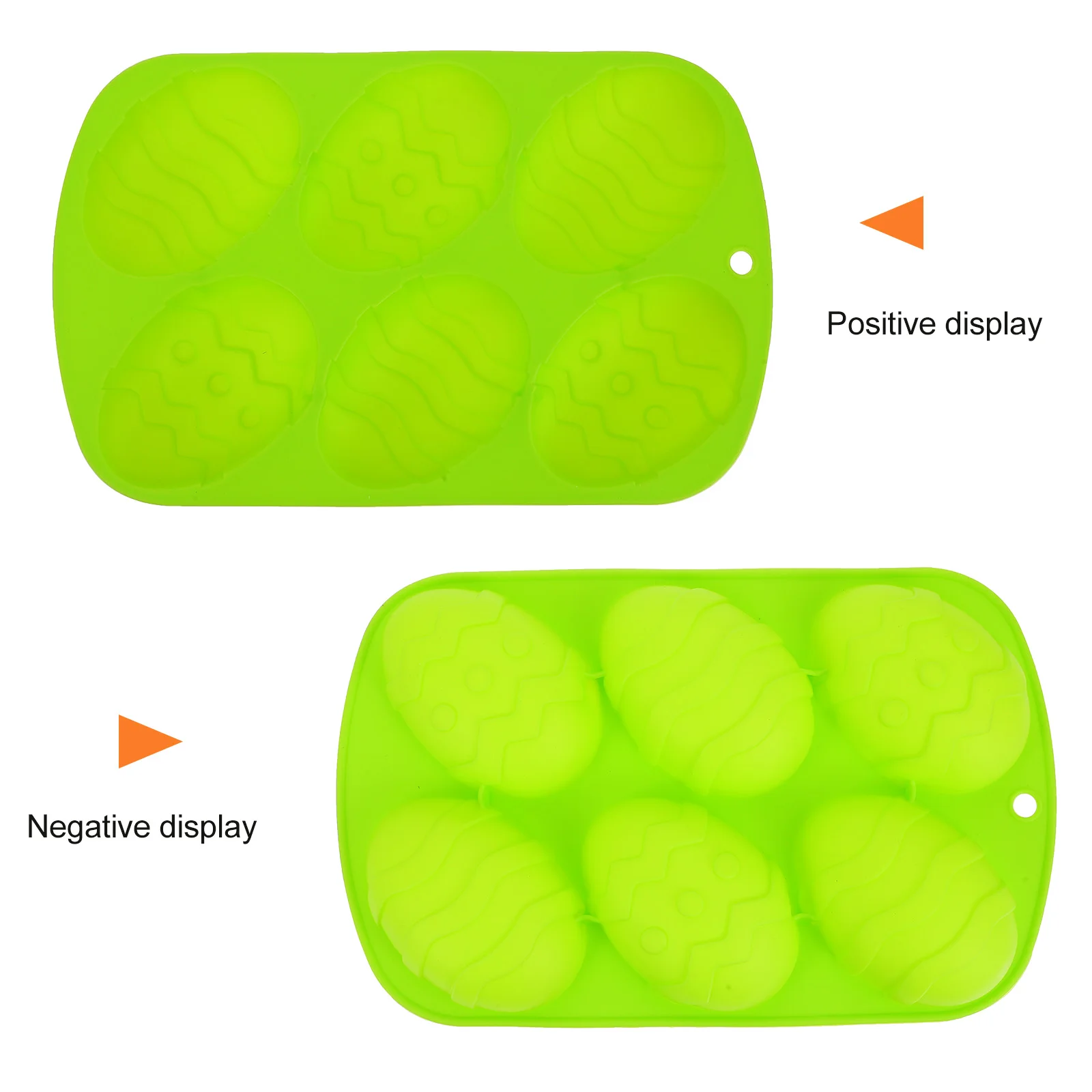 Easter Egg Cake Mold Silicone Bakewares Biscuits Eggs DIY Baking Molds Cakes Orange