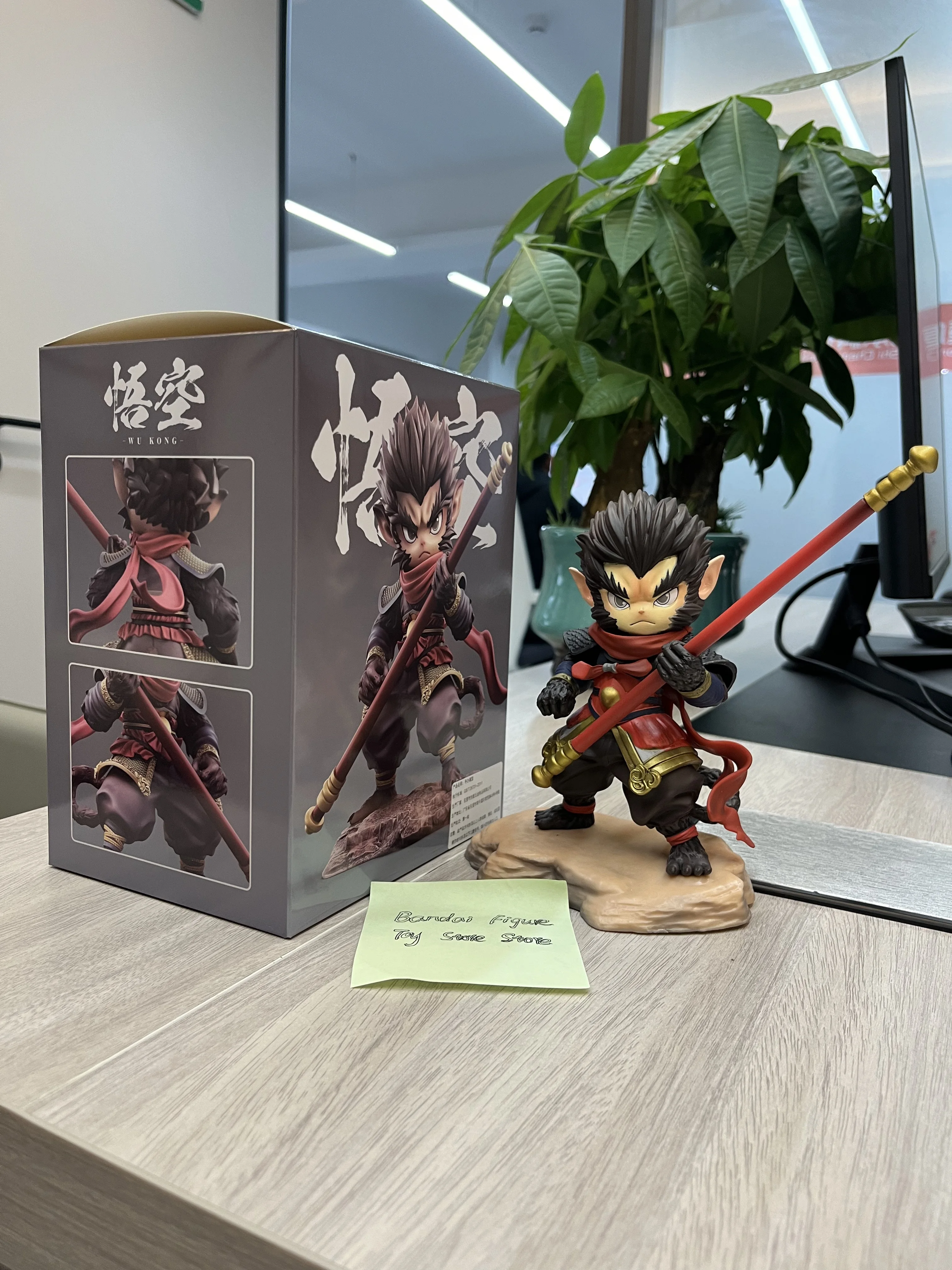 Mito preto: figuras wukong anime figura q versão estatueta pvc gk estátua modelos bonecas coleção casa ornamentos brinquedos presentes