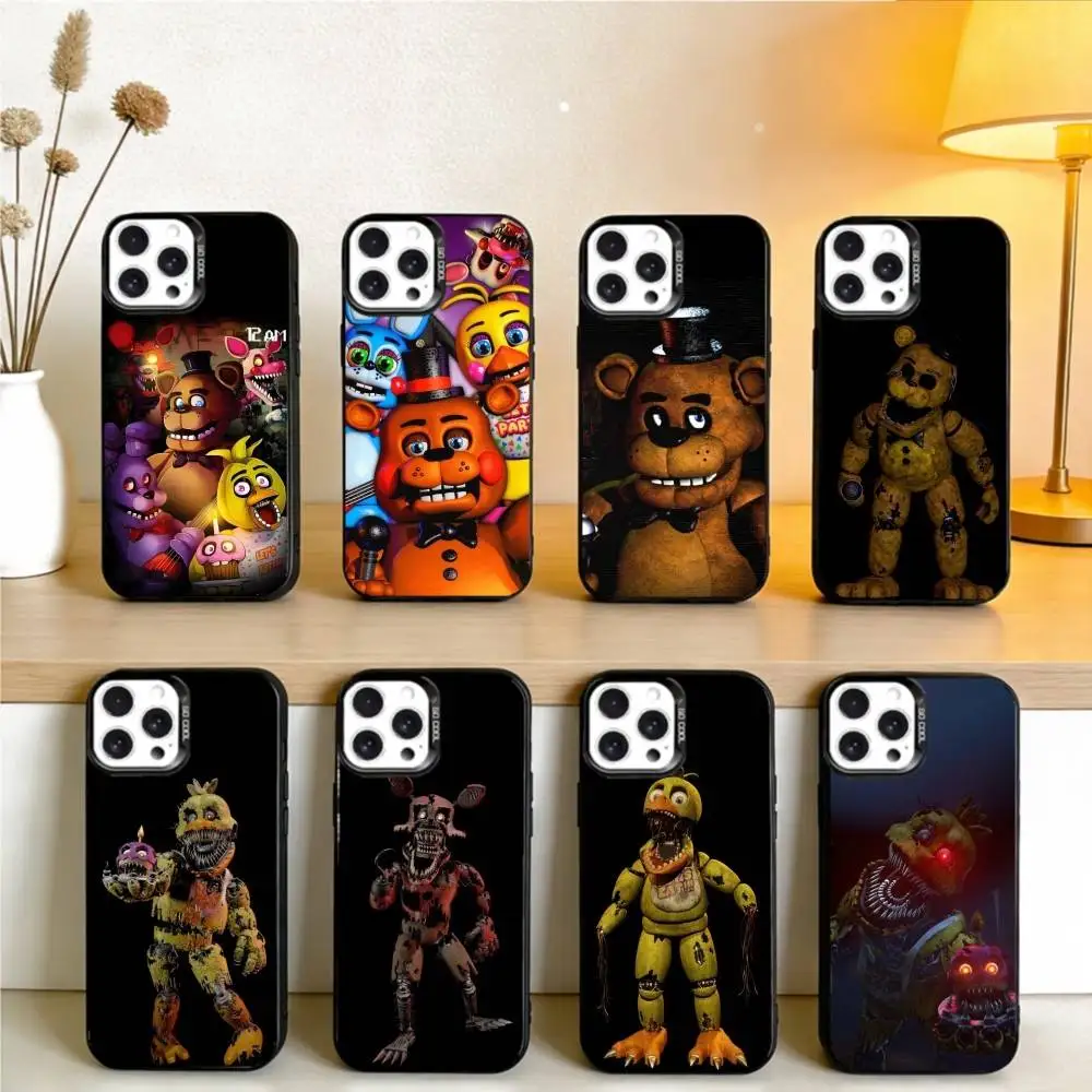 

F-Fives-nights-At-Freddys Phone Case For iPhone 16,15,14,13,12,17,Pro,MAX Black Matte Shockproof Cover