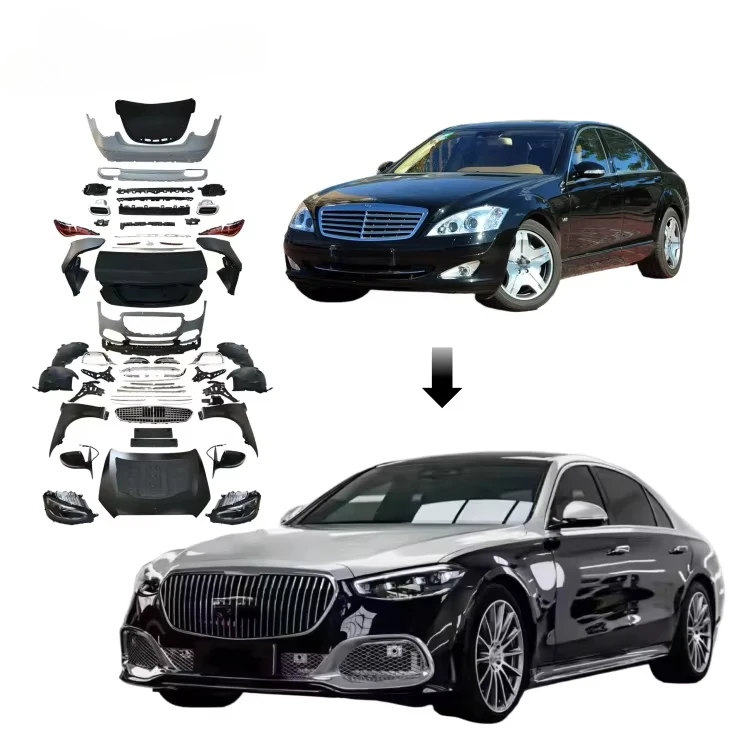 

Factory Direct Sale for Mercedes S Class W221 Bodykit 2005-2013 Upgrade to W223 2023 Year May-Bach MBH S680 Bodykit Front Bumper