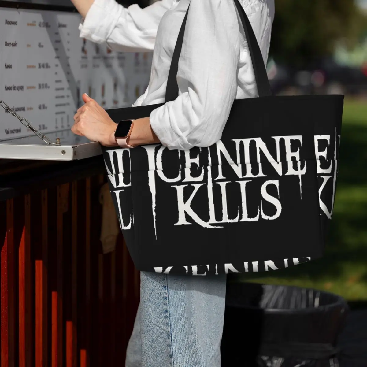 

Ice Nine Kills Beach Tote Bag Sport Gym Yoga Duffle Large Tote Bag Women Travel Bag Fitness bag