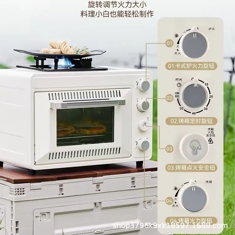 2026for 2026 Portable 12V Electric Toaster Oven Pizza Oven Combo 300W DC Air Fryer for Outdoor Camping RV Truck Car Electrical view 5
