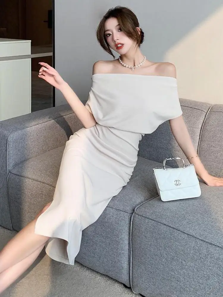Summer Fashion New Women Elegant Bodycon Slim Midi Party Short Sleeve Dress  Sexy Vintage Casual Prom Birthday Vestidos Female - AliExpress 200000345