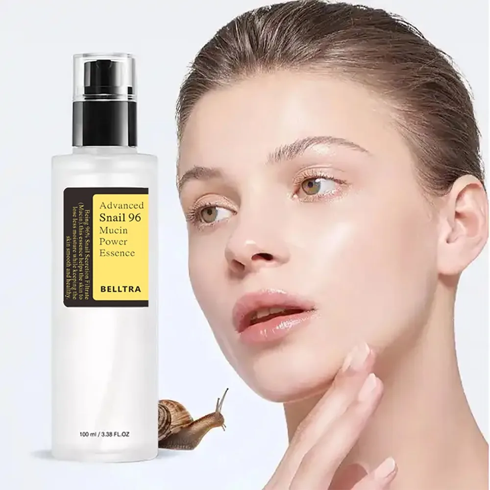 

Snail mucin 96% Korean skin care anti-aging facial essence fades fine lines repair essence firming face snail brightens