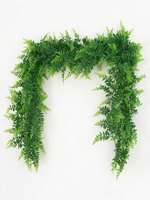 Artificial Hanging Fern Vine Faux Greenery Fern Garland Garlands Decoration Hanging Plants for Home Bedroom Garden Wall Decor