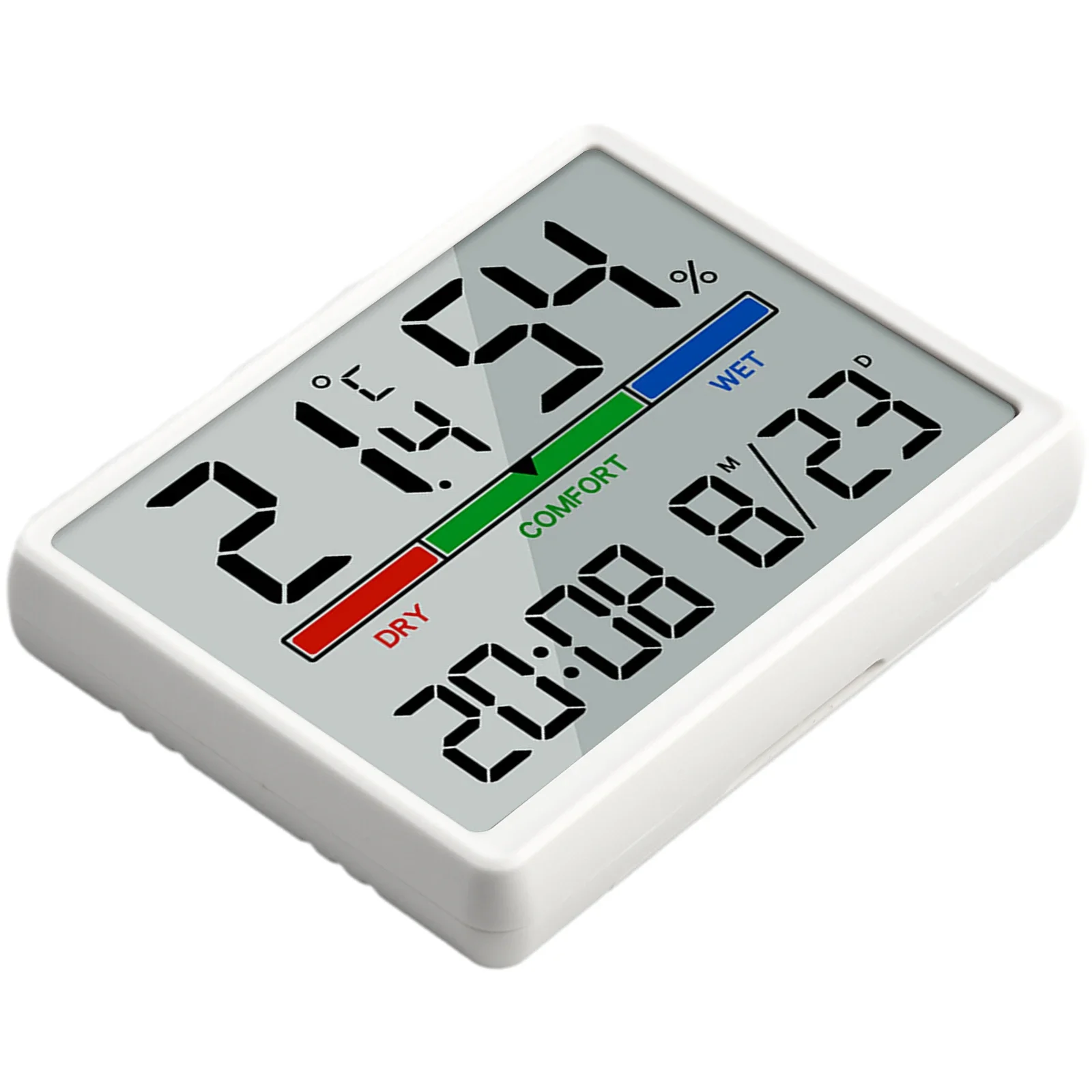 Digital Temperature Humidity Meter LCD Digital Alarm Clock Time Temperature Display Thermometer Hygrometer Weather Station Clock