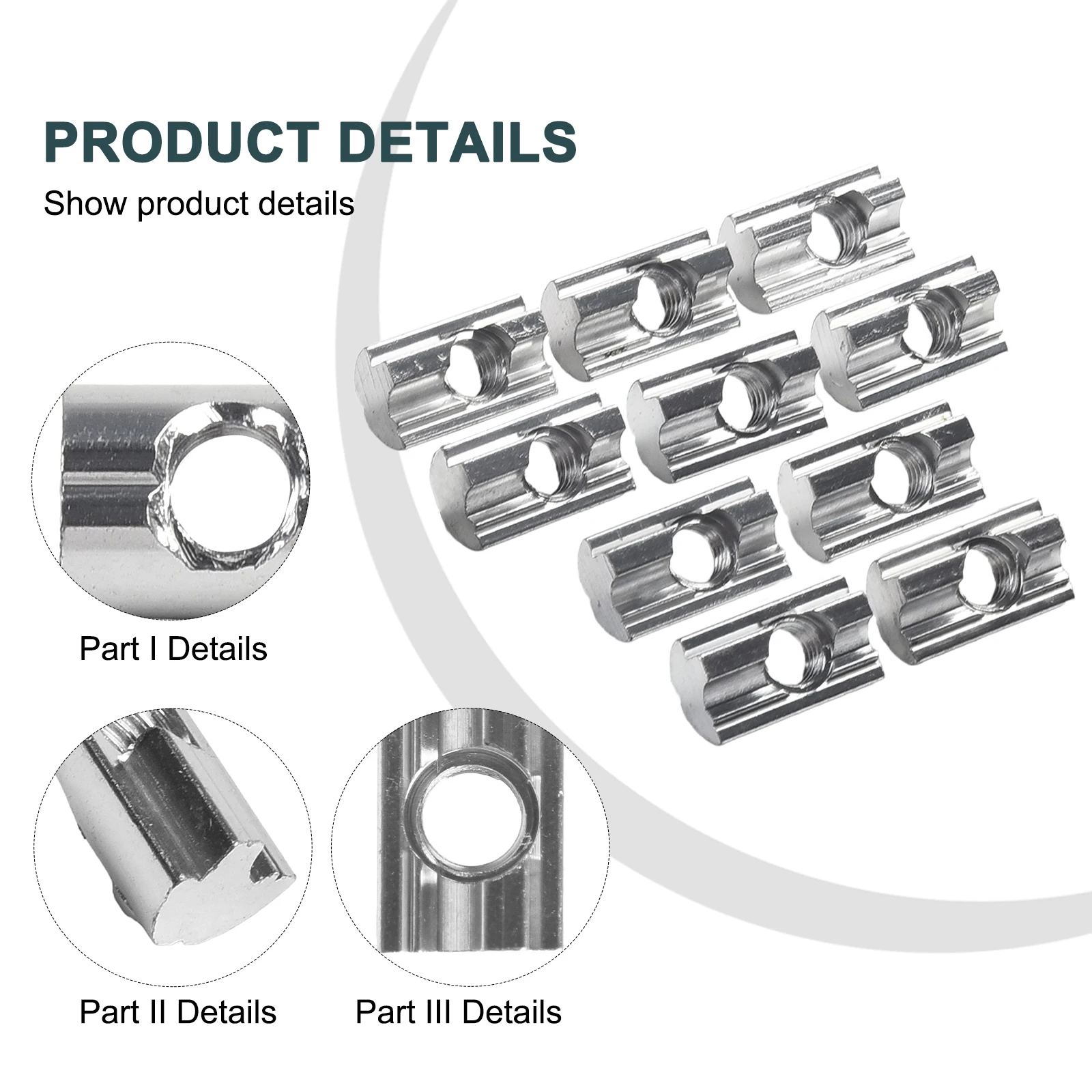 Sliding Ball Sliding Block 12*13*22mm Aluminum Sliding Block Spring Ball Stainless Steel For 40x40 And 40x80 Profiles