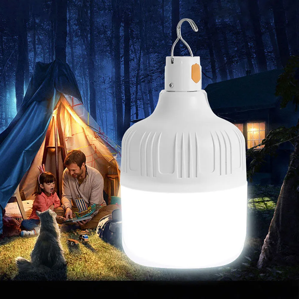 Draagbare campingverlichting Oplaadbare lamp Led-licht Lantaarn Noodlamp Krachtige tenten Verlichting Zaklamp Apparatuurlamp