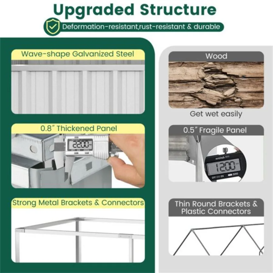 69 Mini cama de jardim com efeito de estufa