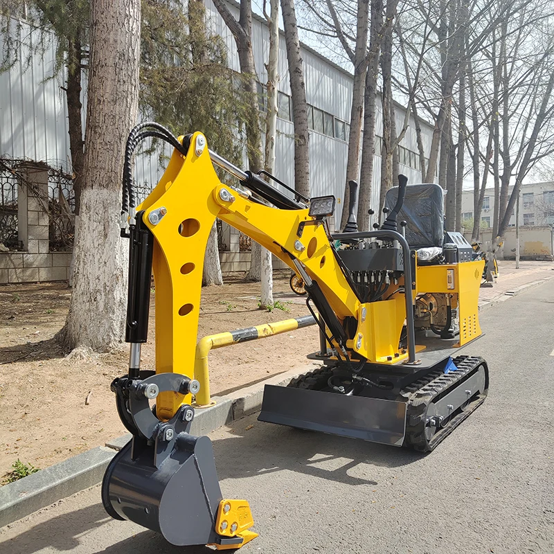 Mini escavatore di fabbrica personalizzato Macchine per escavazione economiche Prezzi cinesi per escavatori cingolati da 0,8 tonnellate