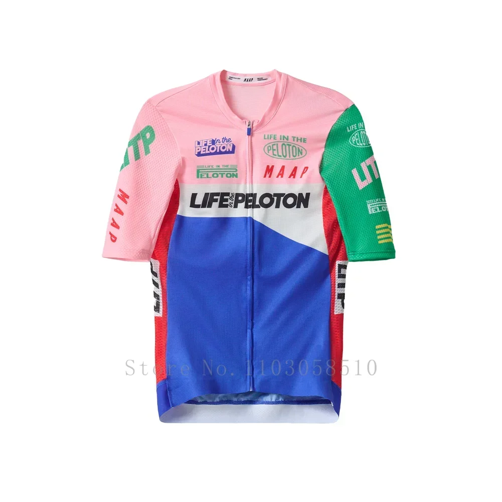 Hommes maillot de cyclisme cyclisme course hauts à manches courtes vélo maillot route cyclisme chemises été vélo maillots de haute qualité UPF50 +