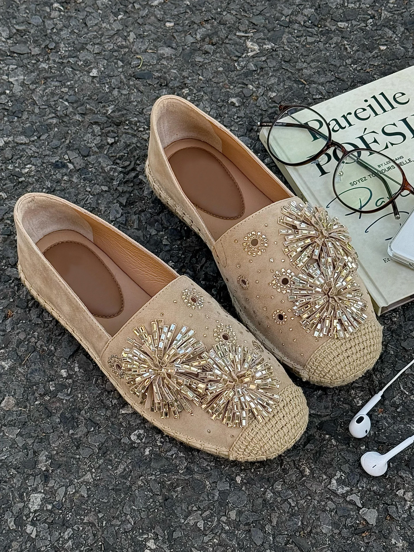 chaussures-plates-en-cuir-tresse-avec-strass-et-talon-epais-style-pecheur-coupe-basse-nouvelle-collection-ete-pour-femme