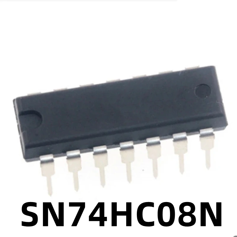 1Pcs New Original 74HC08N DIP14 Direct Plug Quad 2 Input Positive and Gate Logic IC