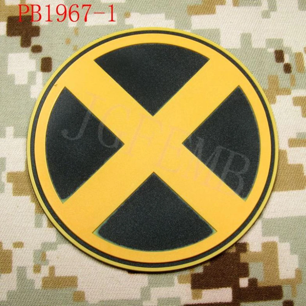 Patch in PVC 3D con logo X