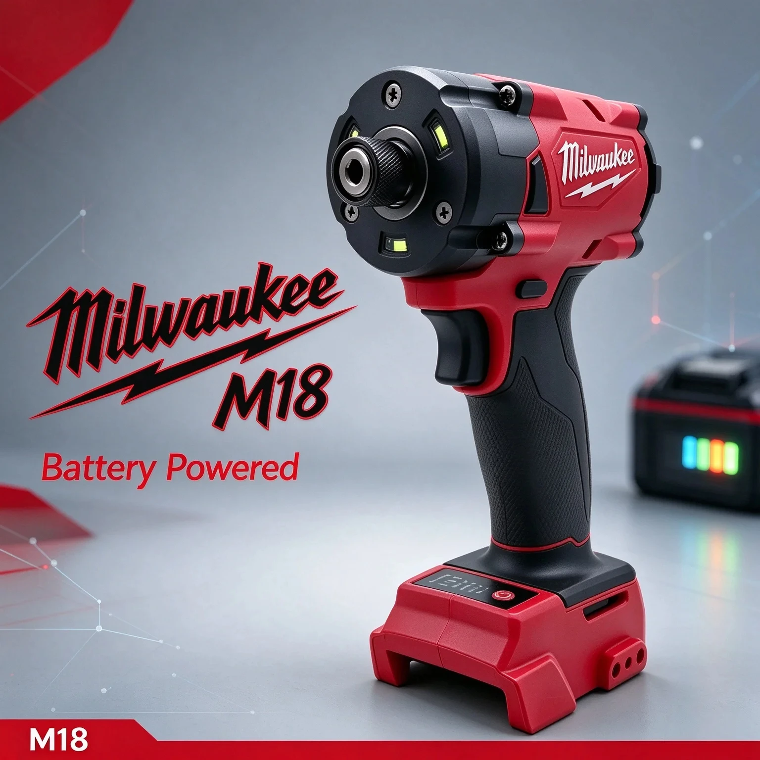 Milwaukee M18 Electric Screwdriver Powerful Cordless Screwdriver ,Fit for Home Improvement And DIY Projects(No Battery)