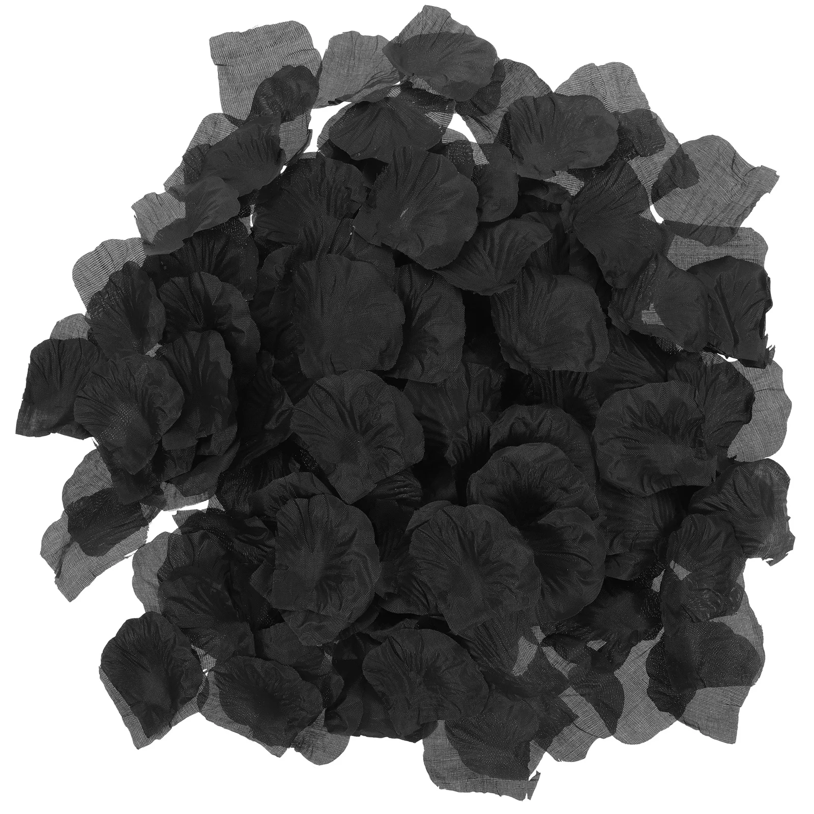

1500Pcs Emulation Rose Petals Soft Fabric for Celebrations Home Decor Parties Black Artificial Rose Petals Flower Table Scatter