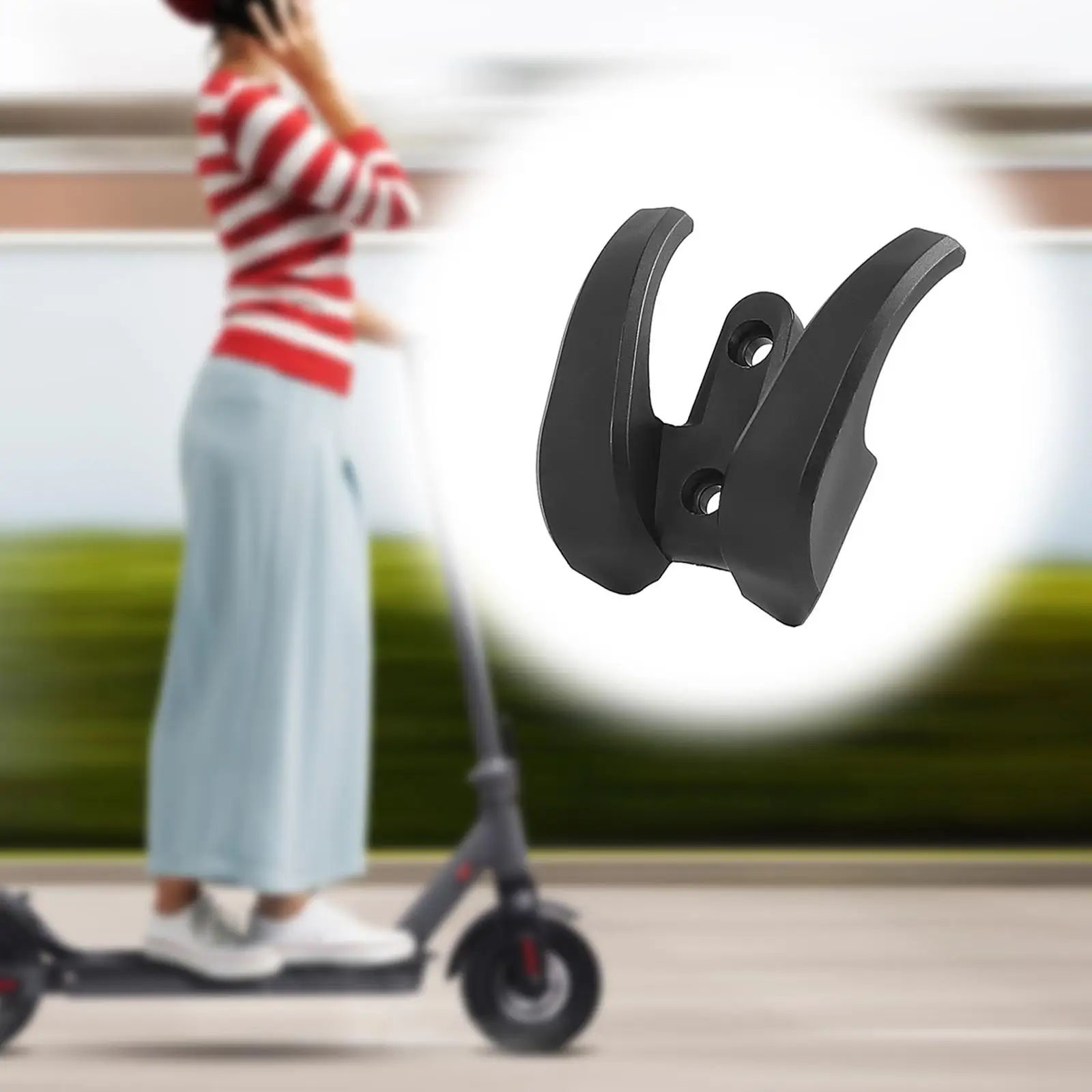 Hak przedni do hulajnogi elektrycznej, solidny, wygodny dodatek dla dorosłych, poręczny hak do zawieszania, nylonowy hak do przenoszenia, praktyczny hak do zawieszania, czarny