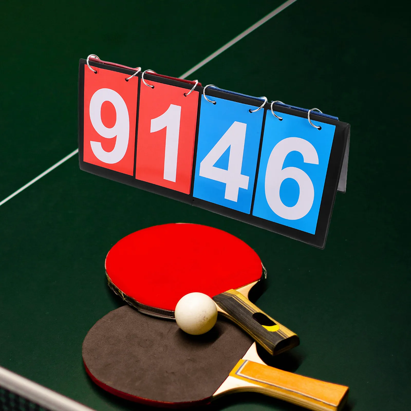 Four Digit Scoreboard Flipper Manual Portable Sports Score Keeper Indoor Outdoor Volleyball Basketball Table Tennis - view 5