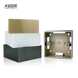 Avoir Wall External Mounting Box 86Type Electrical Switch Socket Junction Connecting Box Square Surface Mounted Installation Box