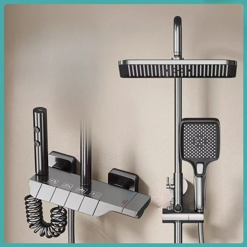 

Насадка для душа с постоянной температурой горячей и холодной воды, клапан переключателя с кнопкой фортепиано, насадка для душа, домашний набор для ванной комнаты