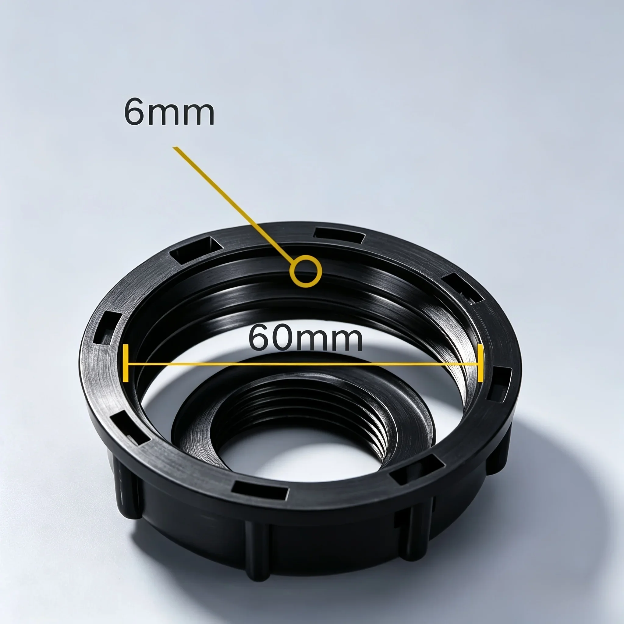 2Pcs IBC Tank Valve Connector Kit, S60 X 6 Coarse External Thread Convex Adapter with 3/4