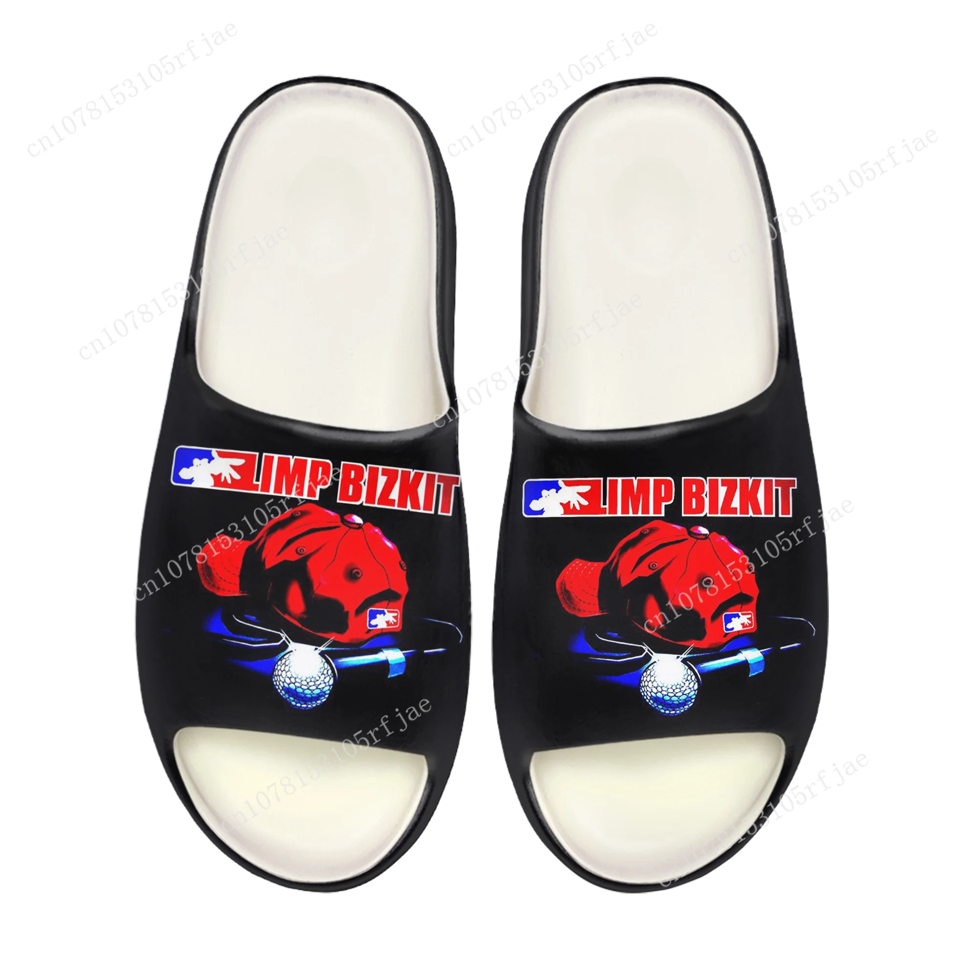 Limp Bizkit Band Rock Custom sol lembut Sllipers Pria Wanita remaja Fashion kamar mandi rumah bakiak kustom sepatu air pada sandal