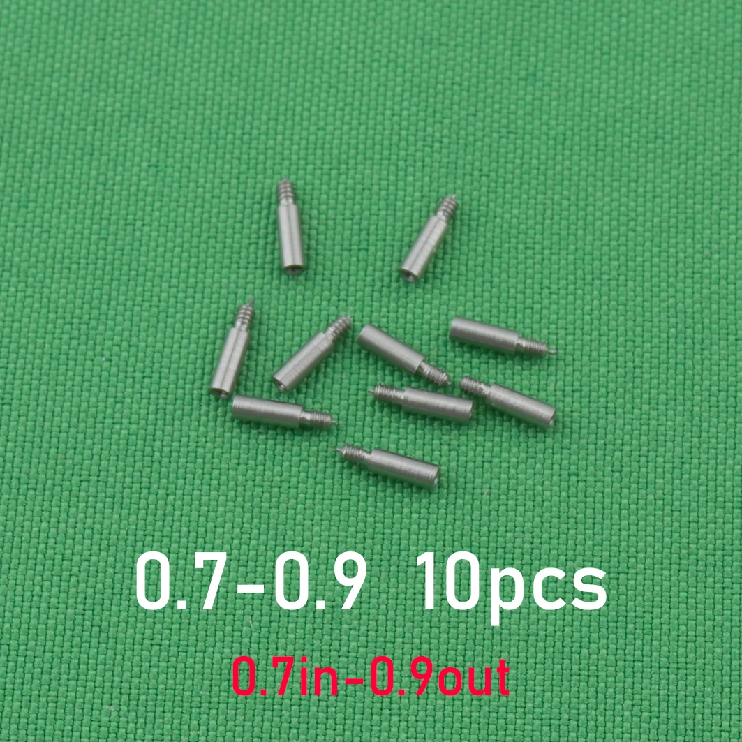 10PCS watch movement stem longer stem lengthening movement stem 0.9mm stem 0.7mm stem steel More sturdy stem change thickness