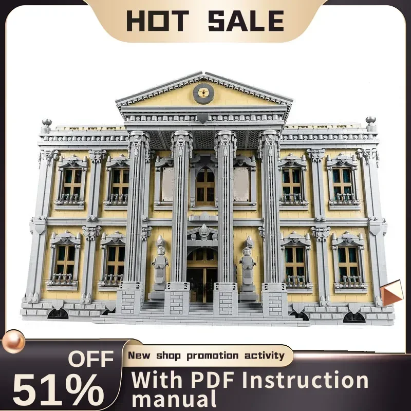 

New 13861Pcs City Hot Selling Street View Moc Court House Model Custom Puzzles Diy Creative Ideas Kids Toy Birthday Gift