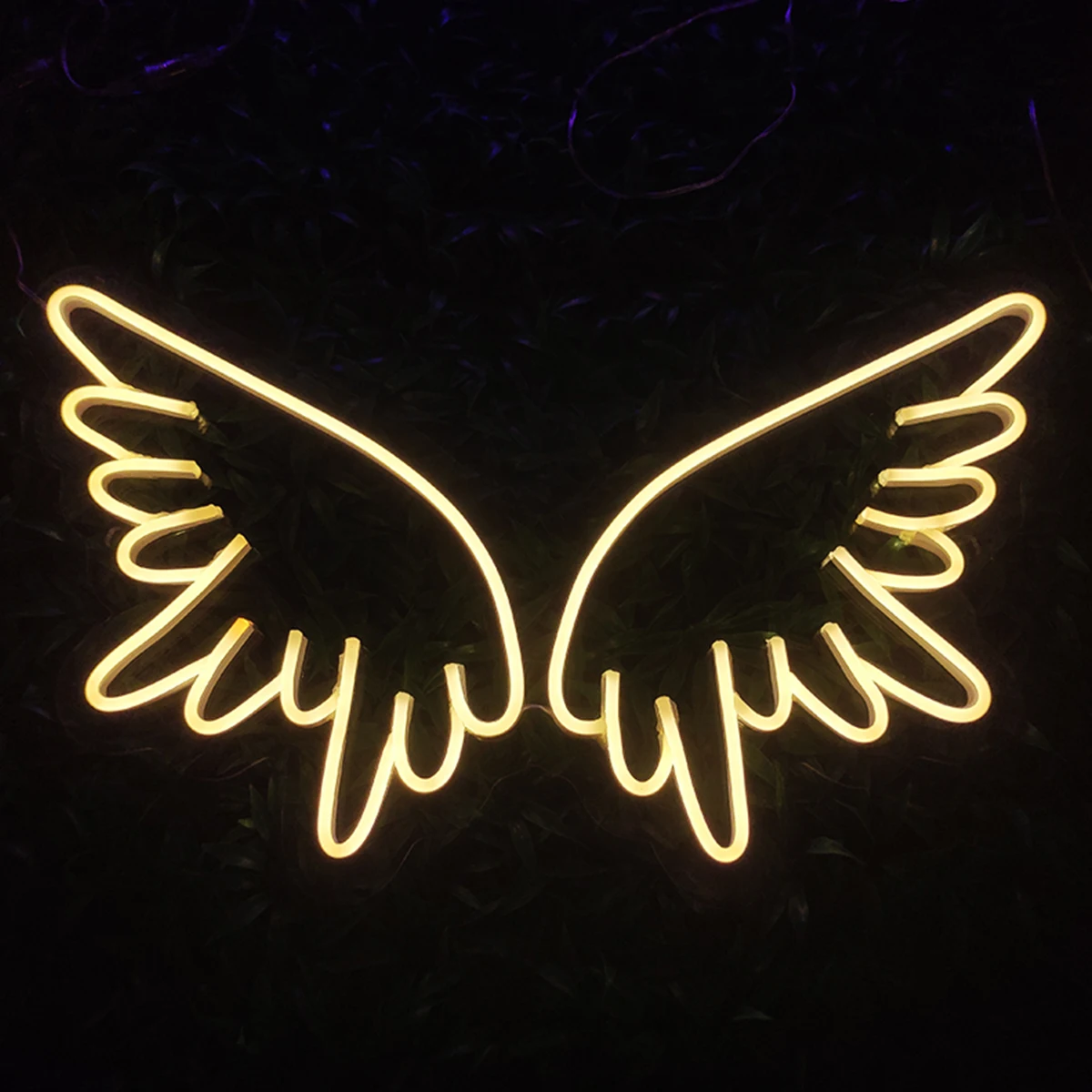 Led Panel Lights Warm White Winged Art Neon Sign Anime Figure Lamp Manga Gadget Valentine Day Gift Kids Night Light Anime Lights