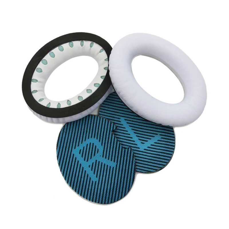 قطع إسفنجية للاستبدال وسادات أذن من الجلد لحماية الأذن من Bose QuietComfort A2E QC15 QC25 وسادات أذن لسماعات الرأس مزودة بأكمام