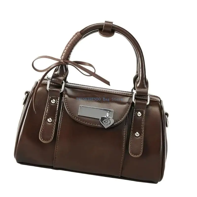 340D trendige PU-Leder-Motorradtasche, Umhängetaschen mit verstellbarem Riemen für Damen