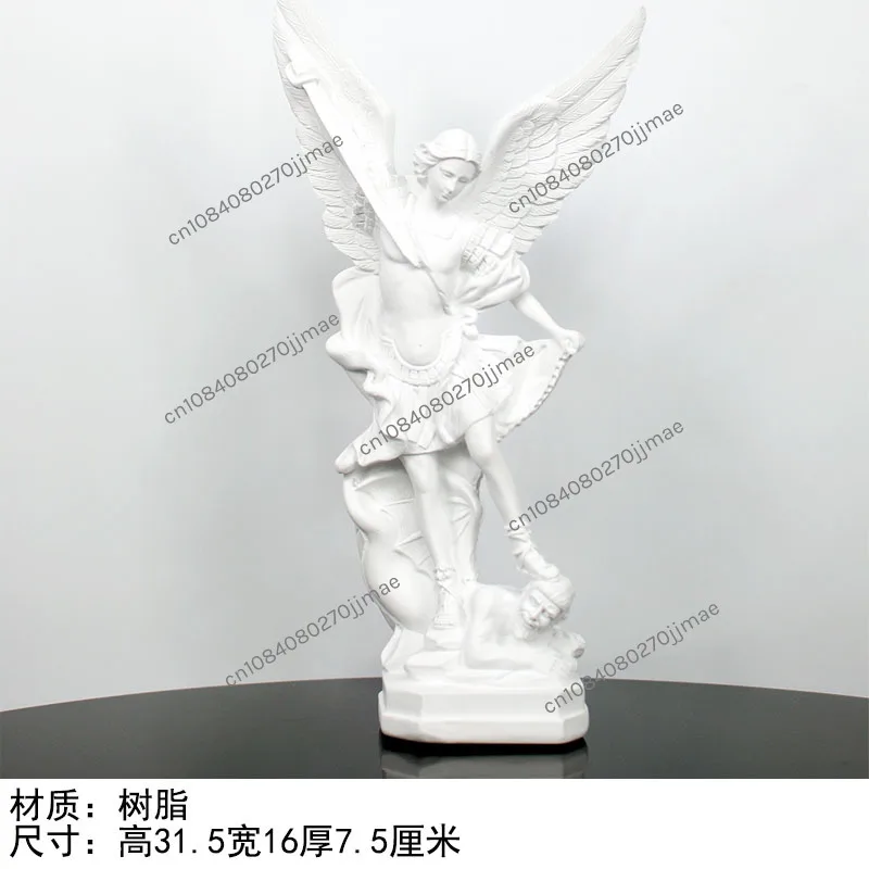 Imagem -06 - Estátua Mitológica Anjo Alado Figura de Resina Criativa Escultura de Casal Enfeites de Decoração de Mesa de Sala de Estar