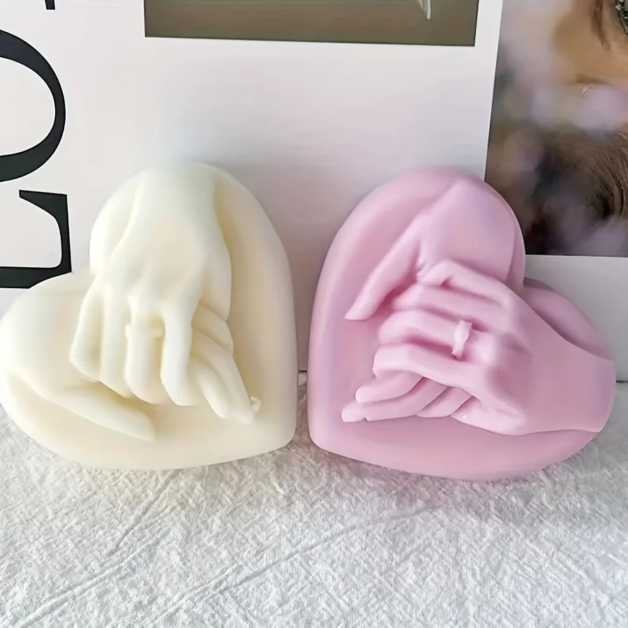 3D-Herzform-Kerzenform für Heiratsanträge, Silikonharzformen zum Valentinstag, DIY-Seife, Modelliermasse und Gips-Bastelarbeiten