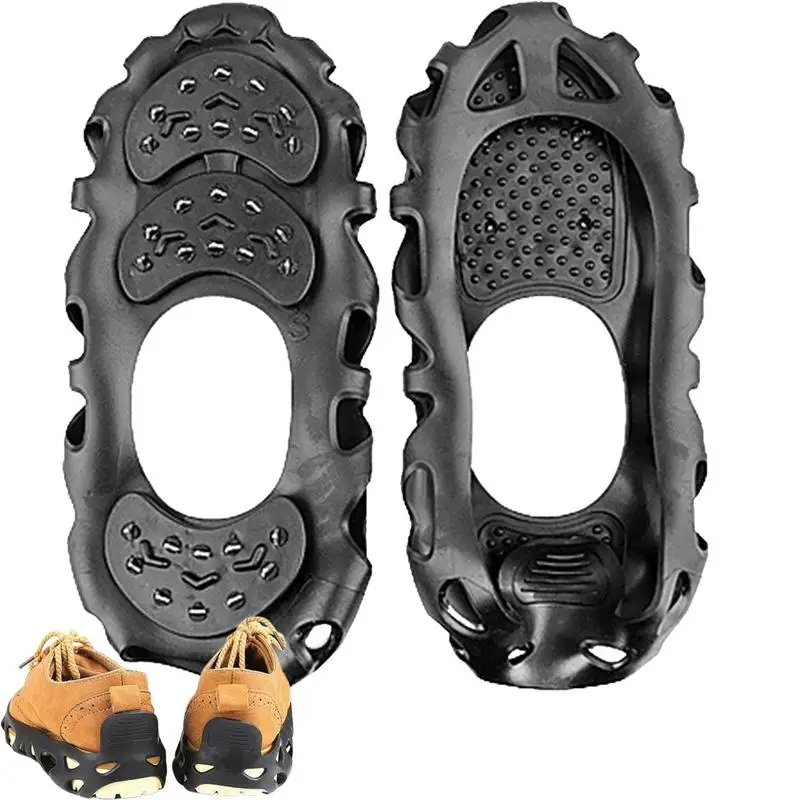 

Ice Shoes Grippers 30 Alloy Studs Crampons For Hiking Boots Roofing Boots Pads Ice Grips For Shoes Non Slip Shoe Spikes For