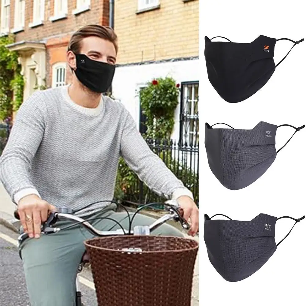 قناع وجه جديد عصري قابل للغسل للحماية من الشمس، قابل للتنفس وقابل لإعادة الاستخدام للأشعة فوق البنفسجية، قناع واقي من الشمس بلون سادة مقاوم للرياح في الهواء الطلق #1