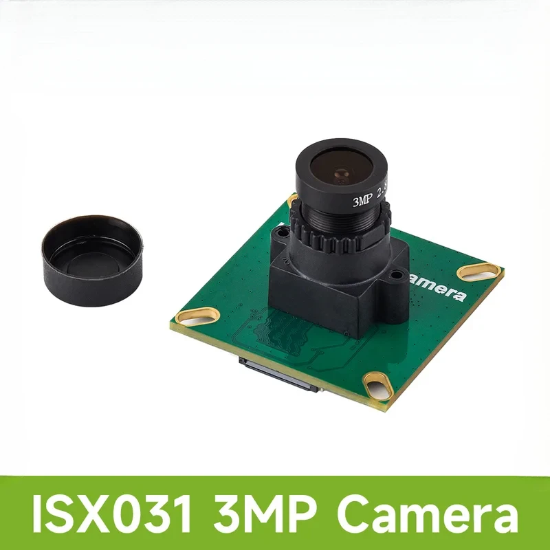 ISX031 3MP MIPI Camera Module, ISX031 Sensor, Built-In ISP, 123° Wide Angle, Fixed, Raspberry Pi
