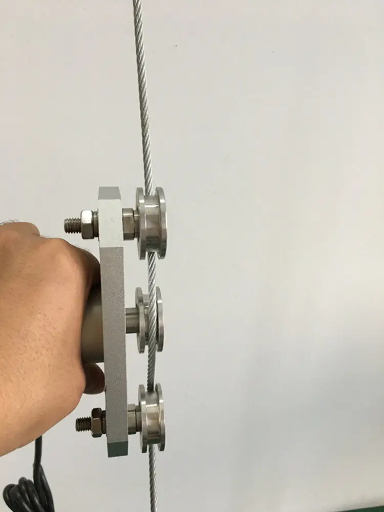 Wire rope tension tester, rope tension tester