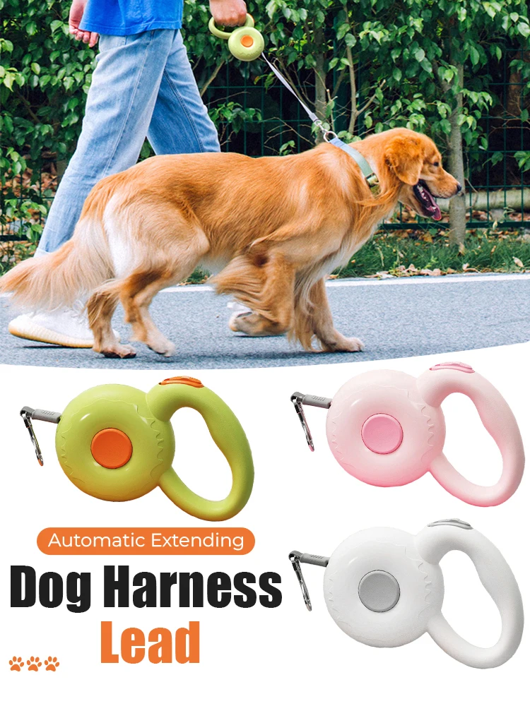 Dog Leashes Retractable Pet Leash 3-meter controllable pet leash, automatic telescopic dog leash