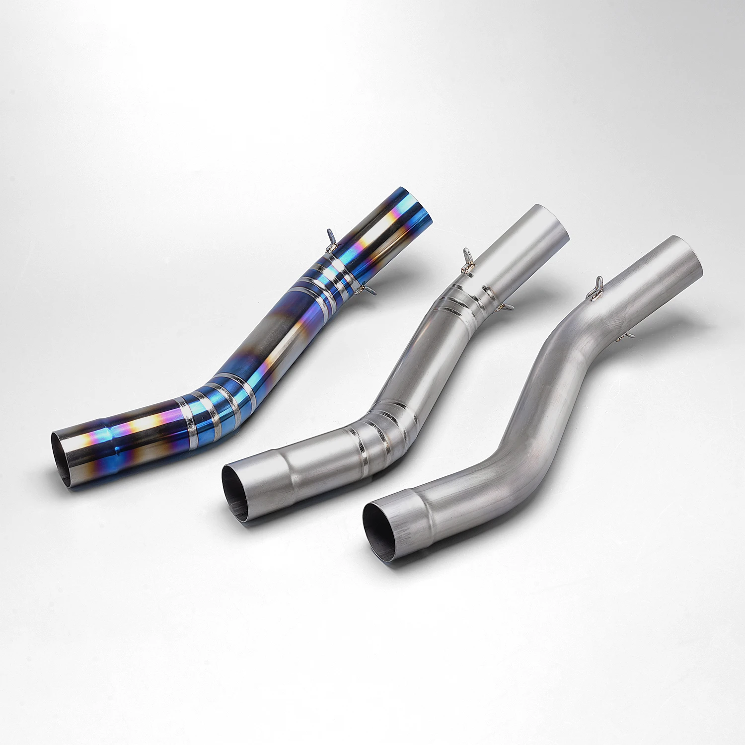 

ZX6R ZX-6RR Motorcycle Exhaust Middle Pipe Connector Slip-On Ti Alloy connecting pipe for Ninja ZX6R ZX-6R 2009-2021