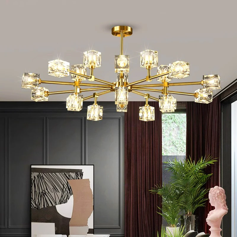 home decorationPendant lights, luxury crystal living room chandelier, bedroom Pendant lamp, ceiling light, indoor lighting