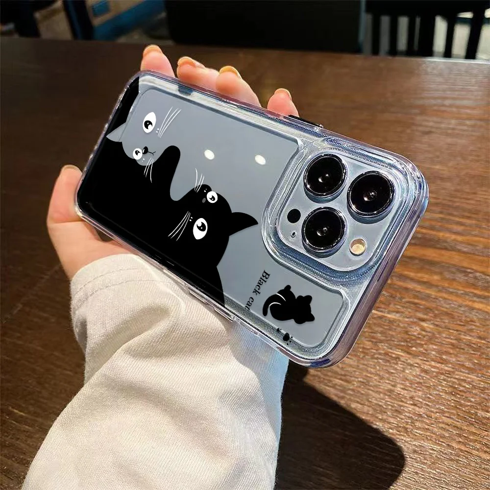 Phone Case For Samsung Galaxy A56 5G A55 A54 A16 A15 A05 A36 A06 A05s S24 Ultra S25 Plus S23 S22 S21 S20 FE Silicon Cat Cover