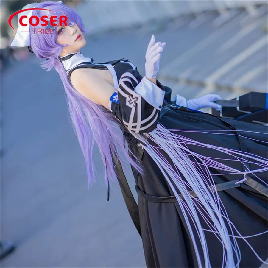 COSER TRIBE Anime Game Arknights Whisperain Ceremonial Dress   Halloween Carnival Role cosPlay Costume Complete