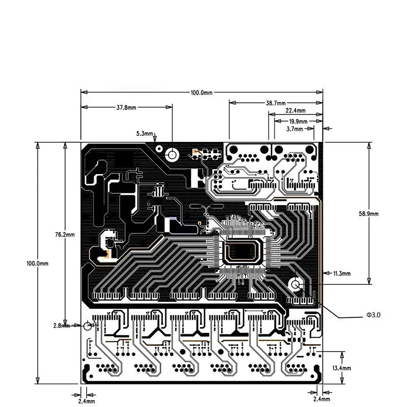 Industrielle Ethernet Schalter Modul 8 Ports Unmanaged10/100/100 0mbps bord OEM Auto-sensing Ports PCBA board 5V12V