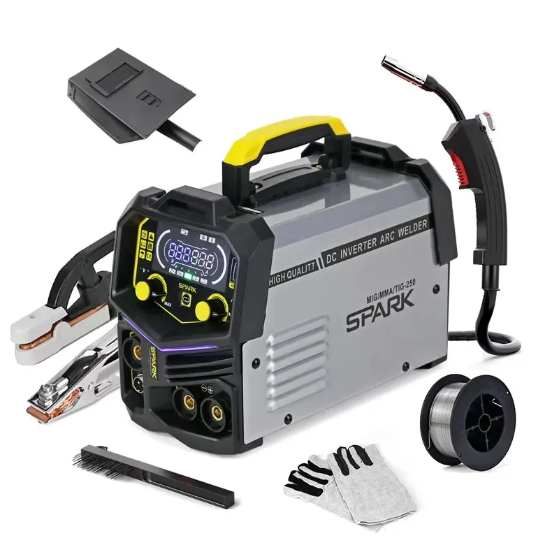 

High Quality Dc Inverter Arc Welder MIG MMA TIG 3in1 Integrity Welding Machine New No Gas Mig Welder