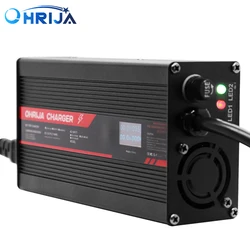 OHRIJA 54.6V 10A  Charger Smart Aluminum Case Is Suitable For 13S 48V  LCD Dispay Li-ion Lipo Battery OLED Display Fast Charger