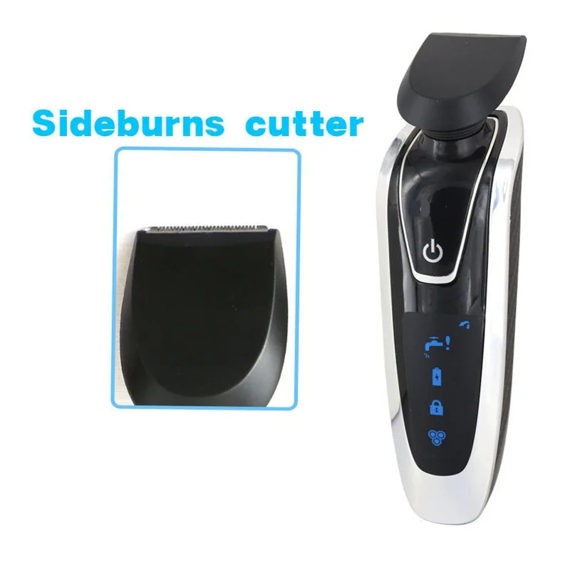 Washable Electric Men 3D Shaver Razor Grooming Kit Beard Trimmer Man Skull Bald Shaven Head Shaving Machine Nose Haircut Clipper