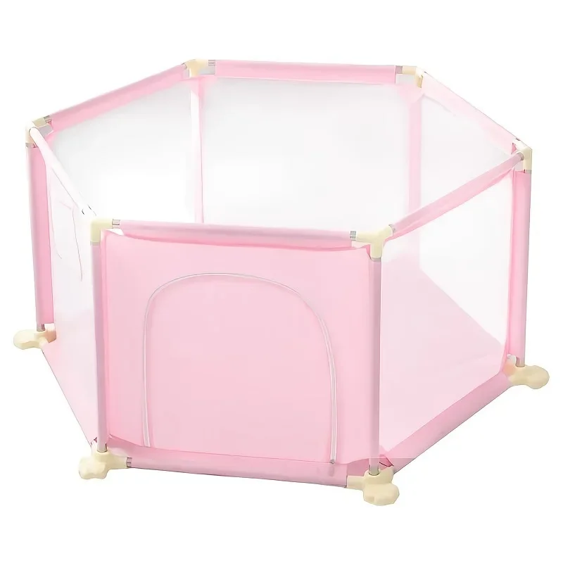 6 Panel Baby Playpen Safe Anti-fall Play Yard Kids Activity Fence Indoor Home Living Room Crawling Game Barrier Infant Learning